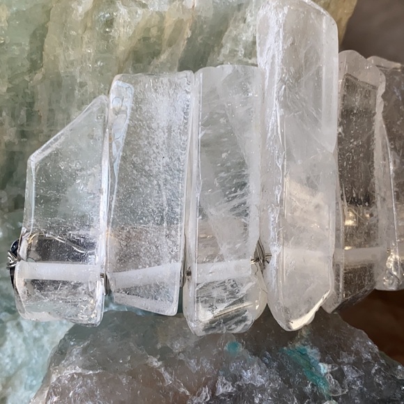 Quartz Crystal hair clasp barrette natural stone - Picture 4 of 10